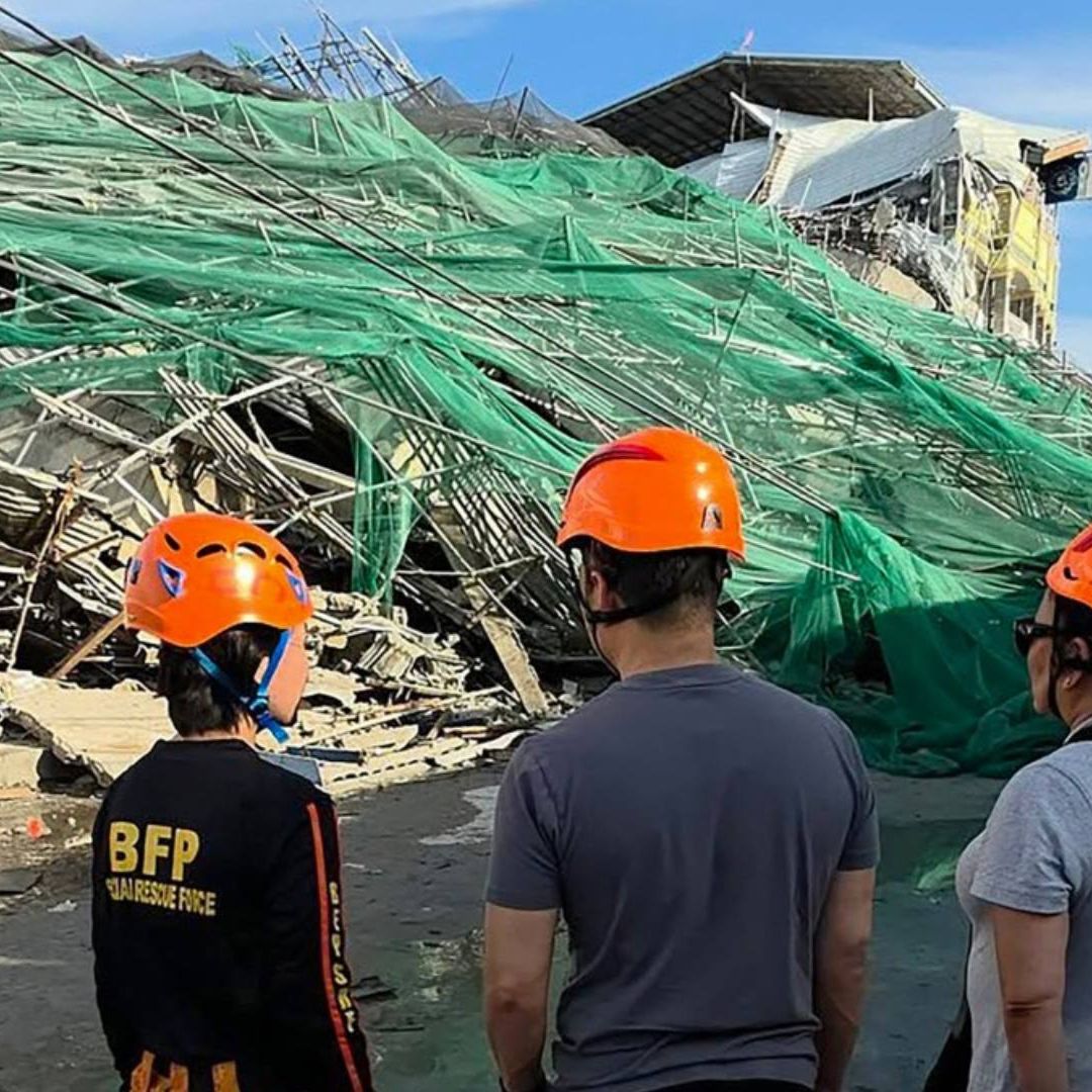 Edificio colapsado en Filipinas